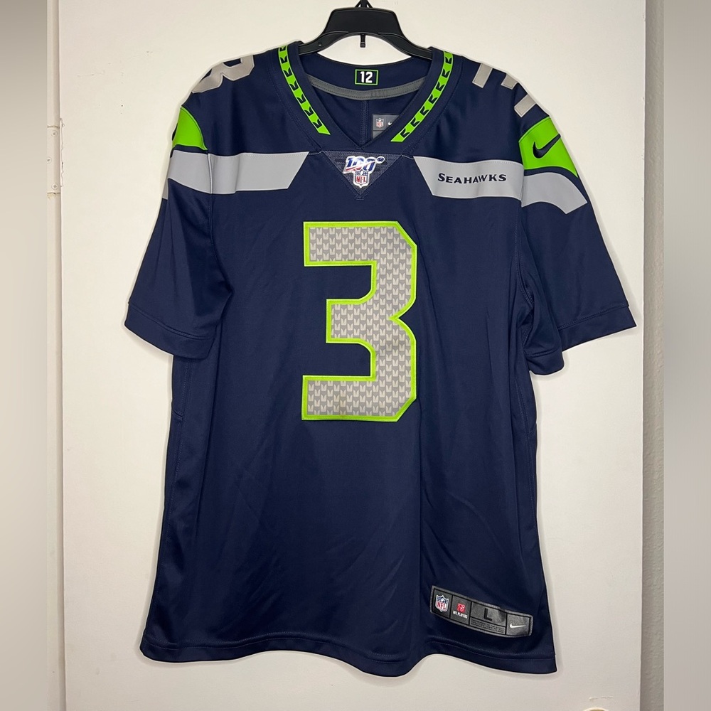 Seahawks Jersey Russel Wilson 100th Anniversary, large